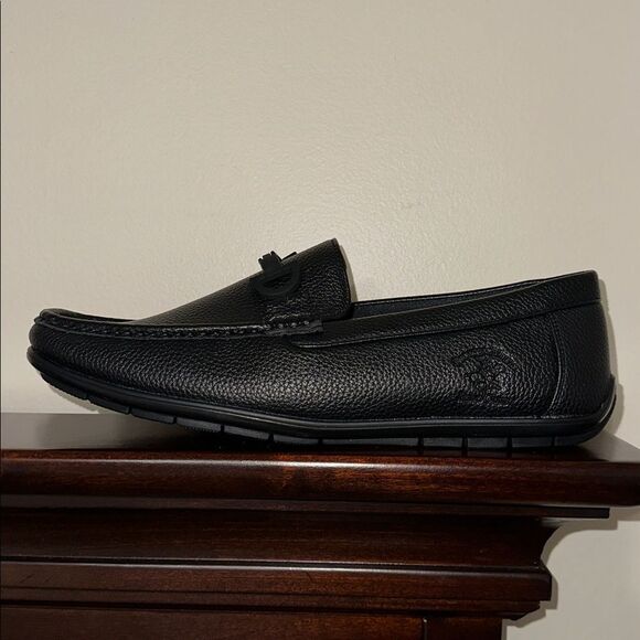 Beverly Hills PC 12 Black BRUNSWICK Faux Leather Loafers Driver Moccasins